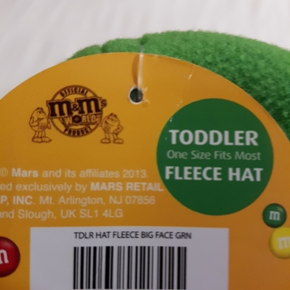 M & M fleece toddler hat, NWT - Picture 7 of 7